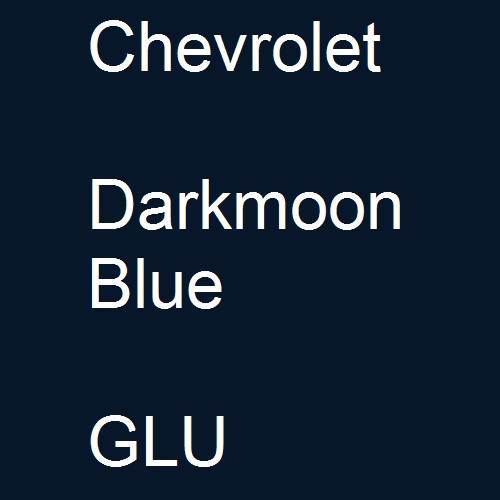 Chevrolet, Darkmoon Blue, GLU.